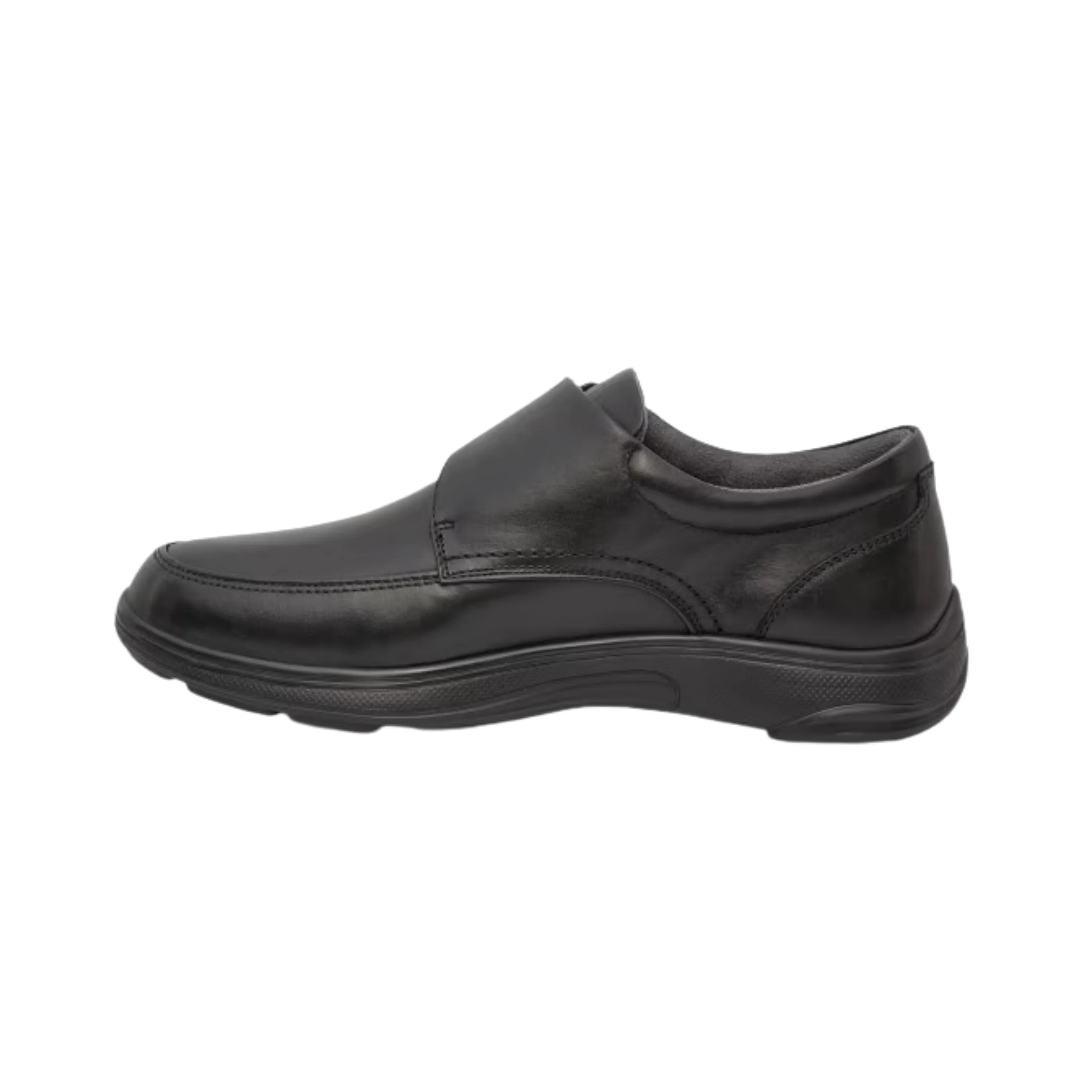 Men's Casual Oxford #28 - Black Velcro (Regular Width)