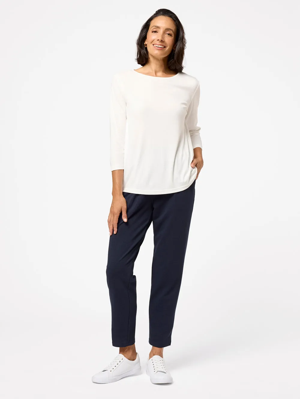 Raw Spun Cotton Short Length Pant