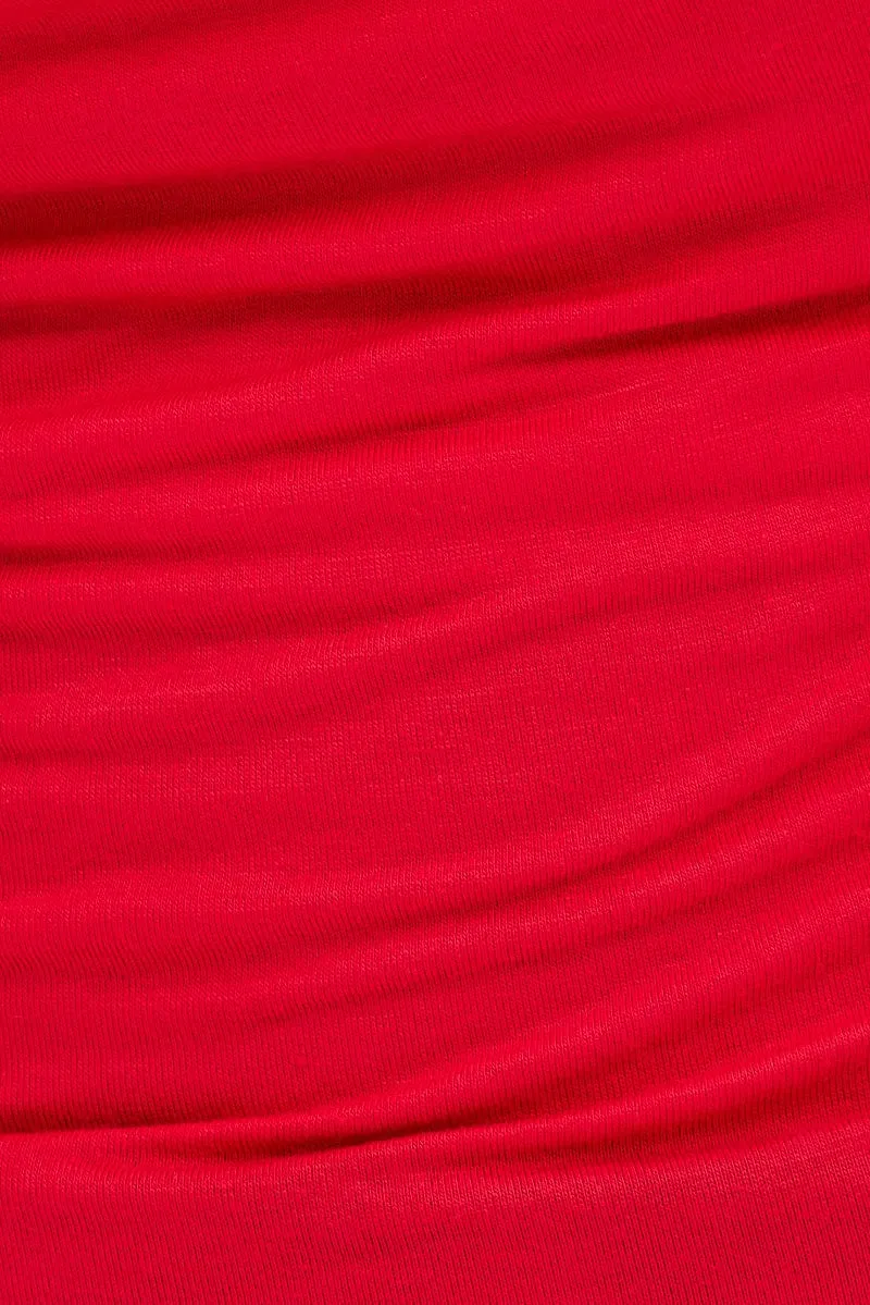 Red Halter Top Jersey