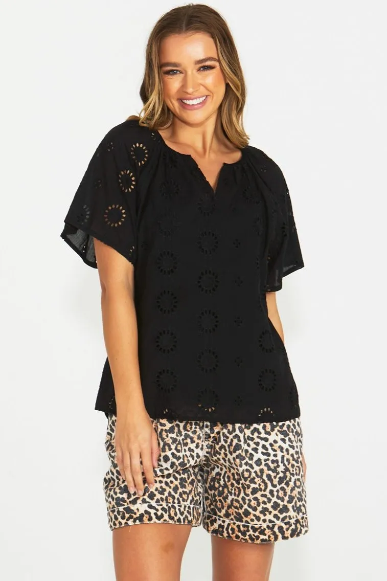 Sass Kirby Top Black