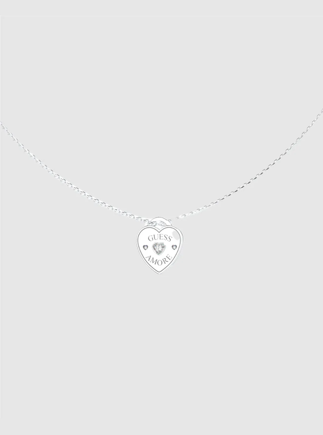 Silver Heart Charm Necklace