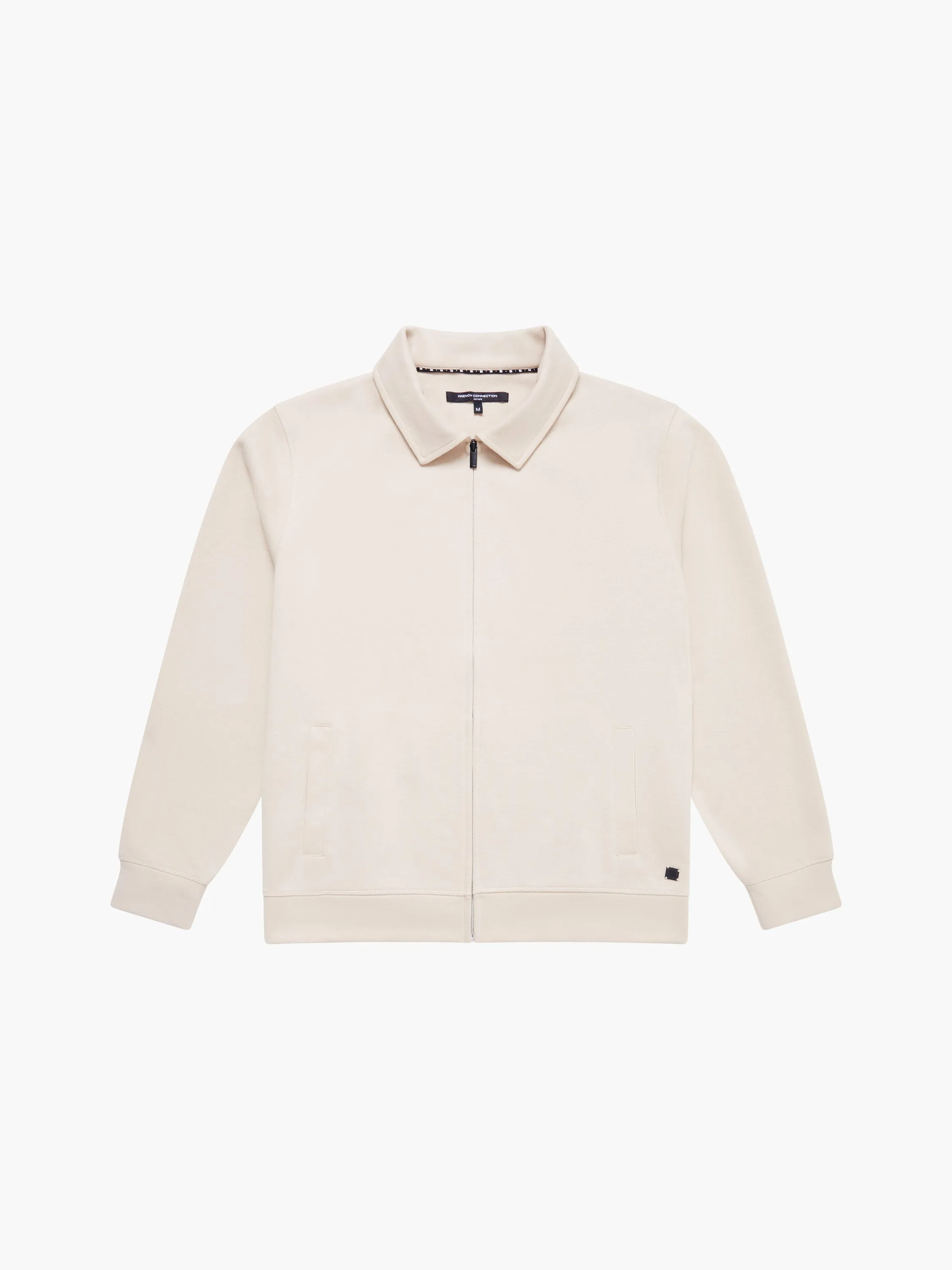 Stretch Collared Zip Through Sweatshirt