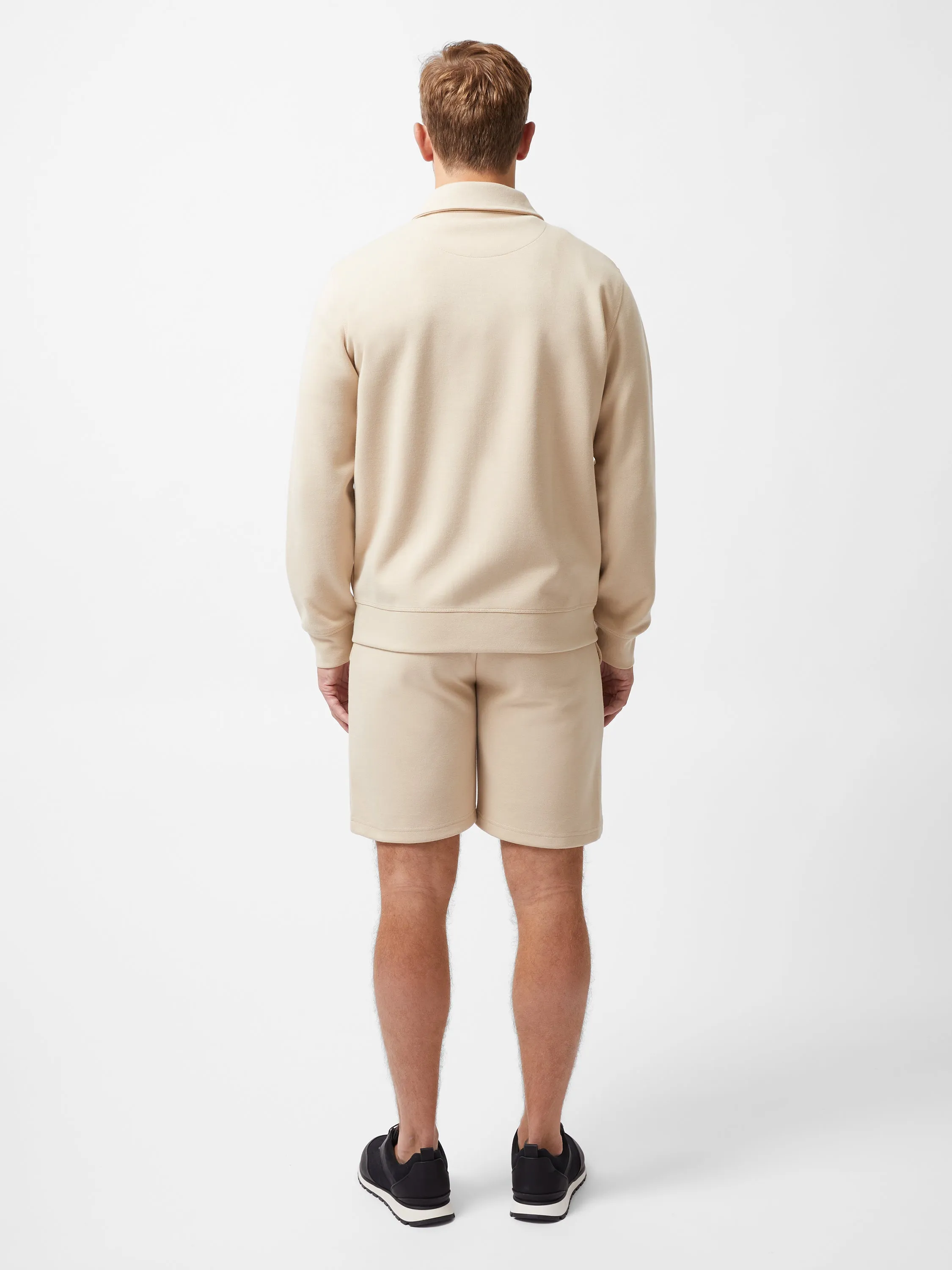 Stretch Collared Zip Through Sweatshirt