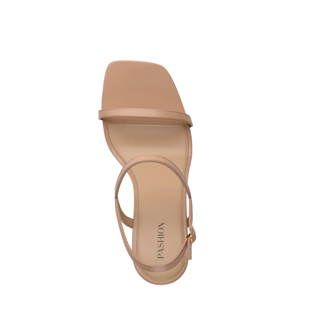 The Miranda - Latte Leather 4 Block