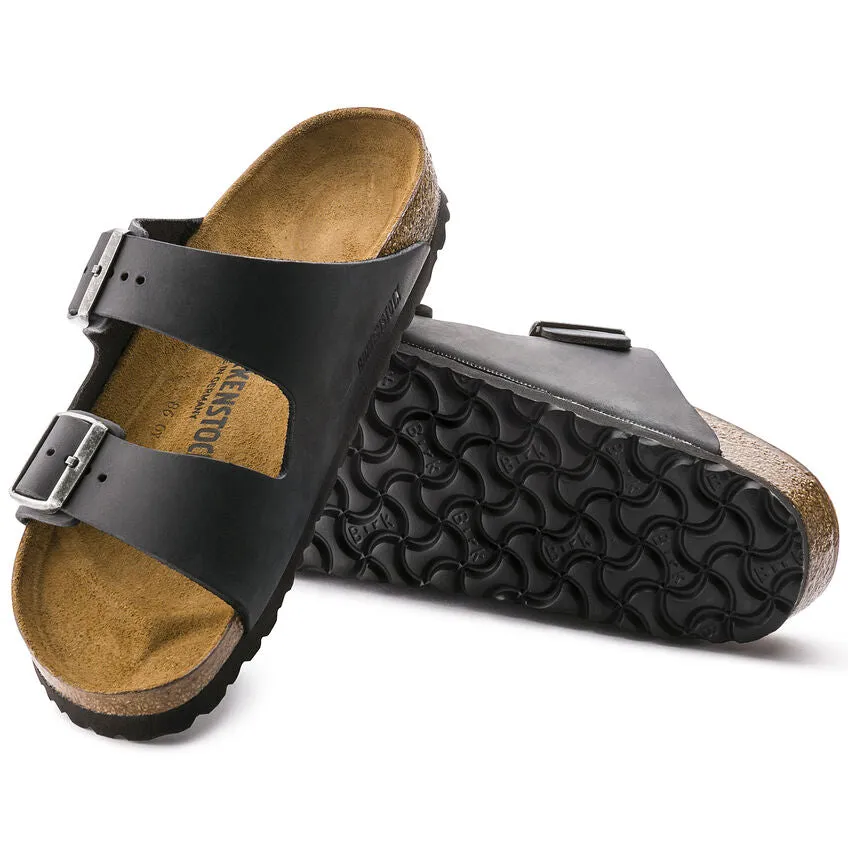 Unisex Arizona Oiled Leather Black Regular/Wide