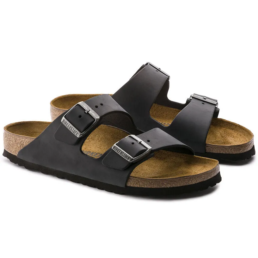 Unisex Arizona Oiled Leather Black Regular/Wide