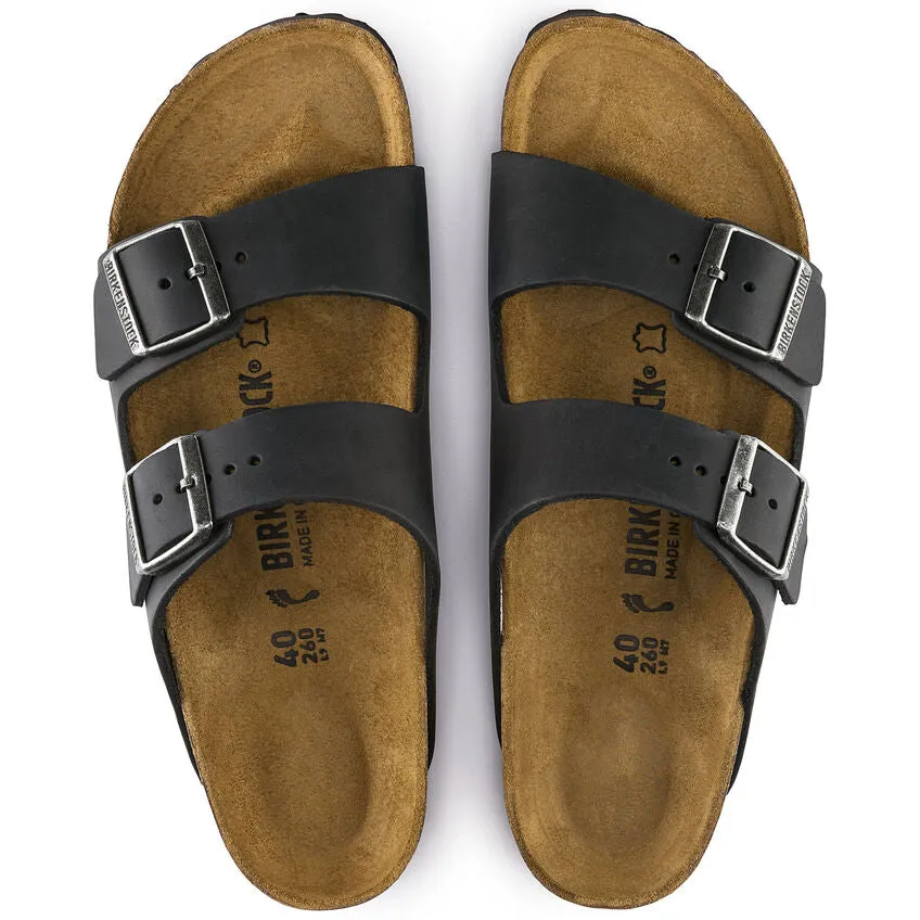 Unisex Arizona Oiled Leather Black Regular/Wide