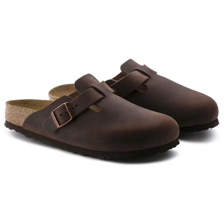 Unisex Boston Soft Footbed Oiled Leather Habana Medium/Narrow