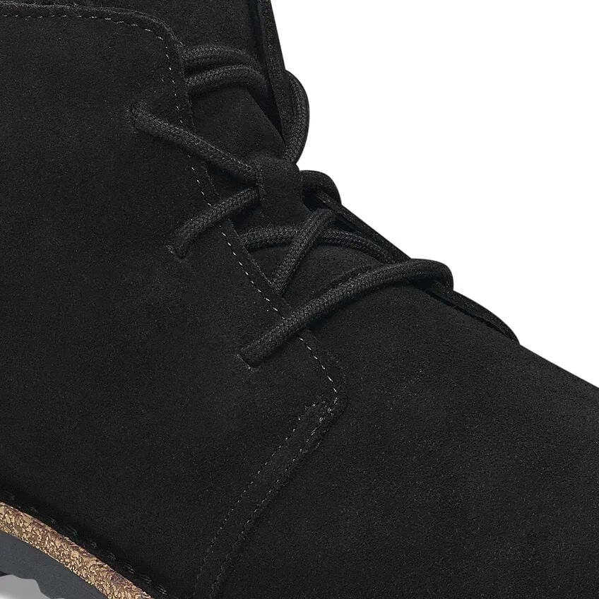 Uppsala Mid Shearling Suede Leather Regular/Wide Black