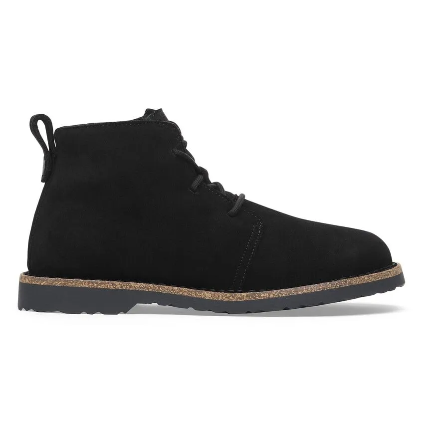 Uppsala Mid Shearling Suede Leather Regular/Wide Black