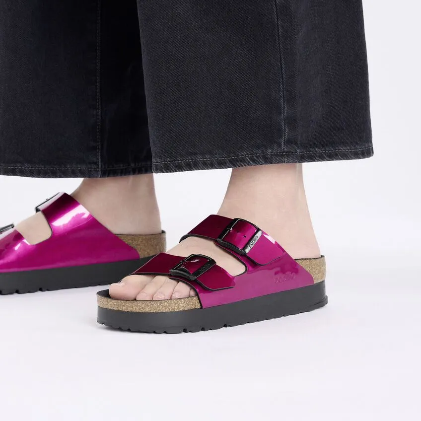 Women's Arizona Platform Birko-flor Metallic Magenta Medium/Narrow