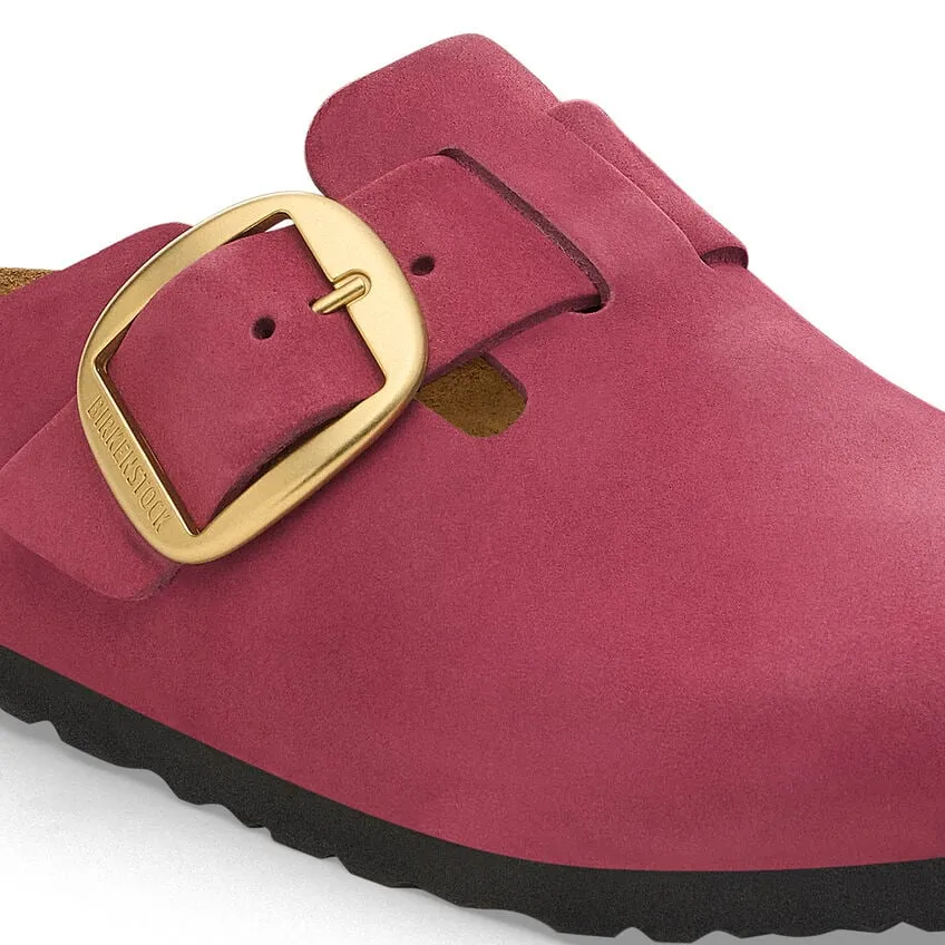 Women's Boston Big Buckle Nubuck Leather Berry Crush Medium/Narrow